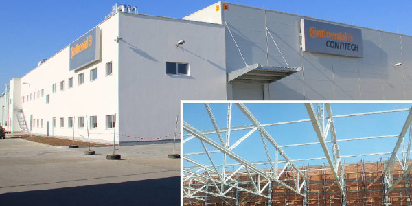 Production hall with accompanying offices and auxiliary rooms with a total area of  8000 sqm